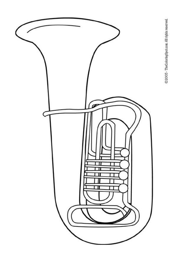 tuba Målarbild tuba