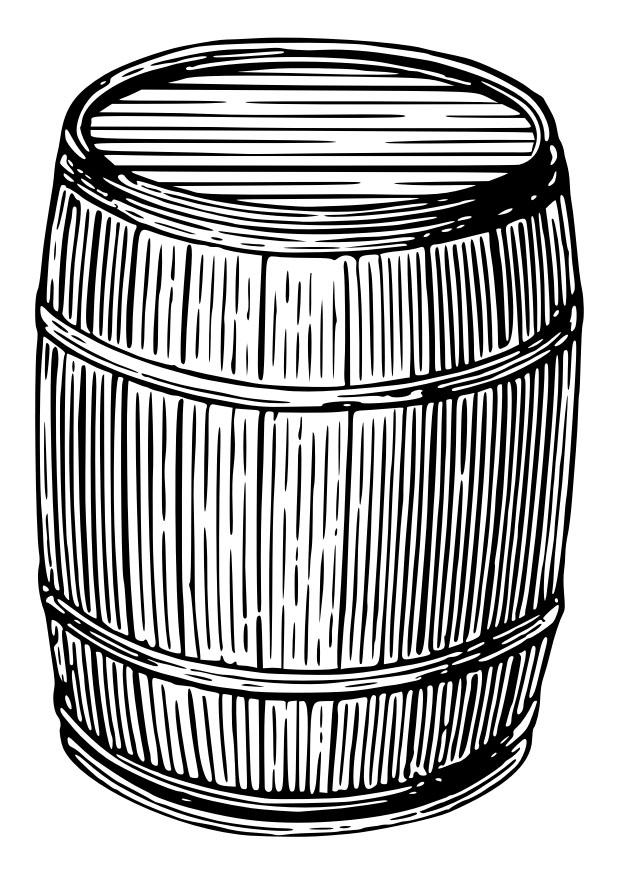 tunna Målarbild tunna