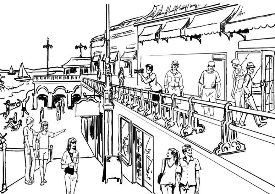 turism - konst Målarbild turism - konst
