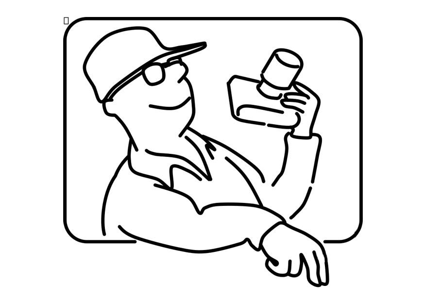 turist Målarbild turist
