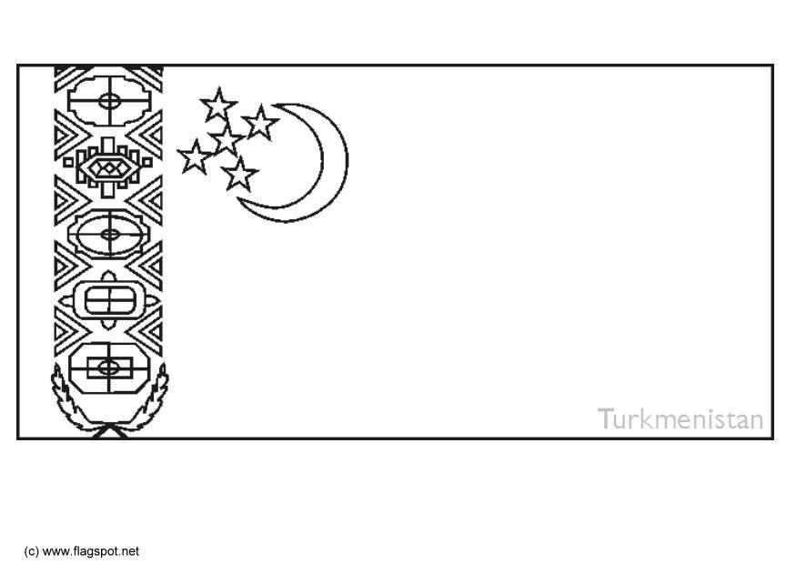 turkmenistan Målarbild turkmenistan