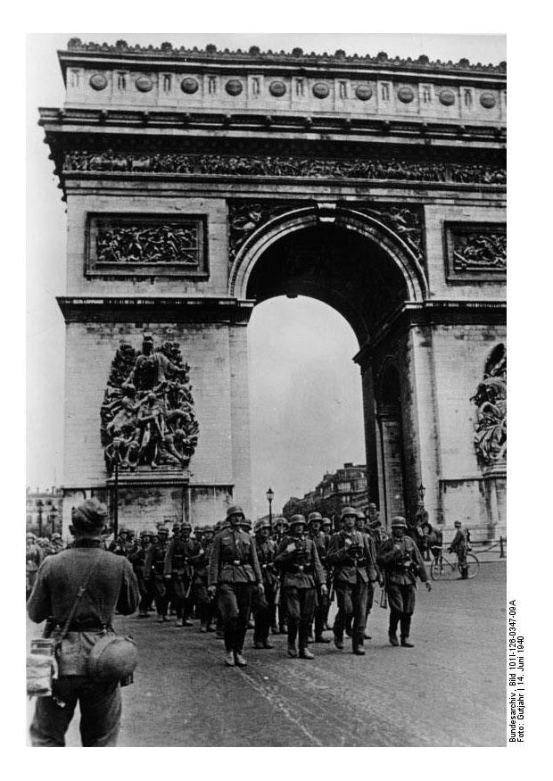 tyska trupper i paris Foto tyska trupper i paris