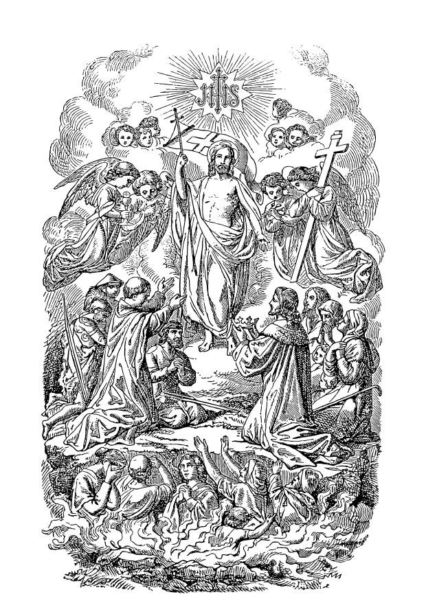 uppstandelse jesus Målarbild uppstandelse jesus