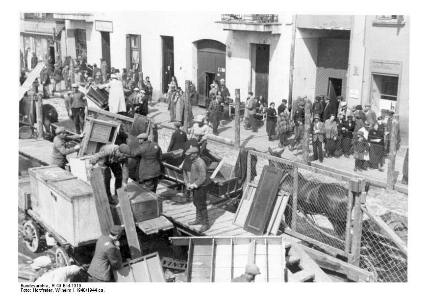 utdelning av mA¶bler - ghettot i litzmannstadt Foto utdelning av mA¶bler - ghettot i litzmannstadt