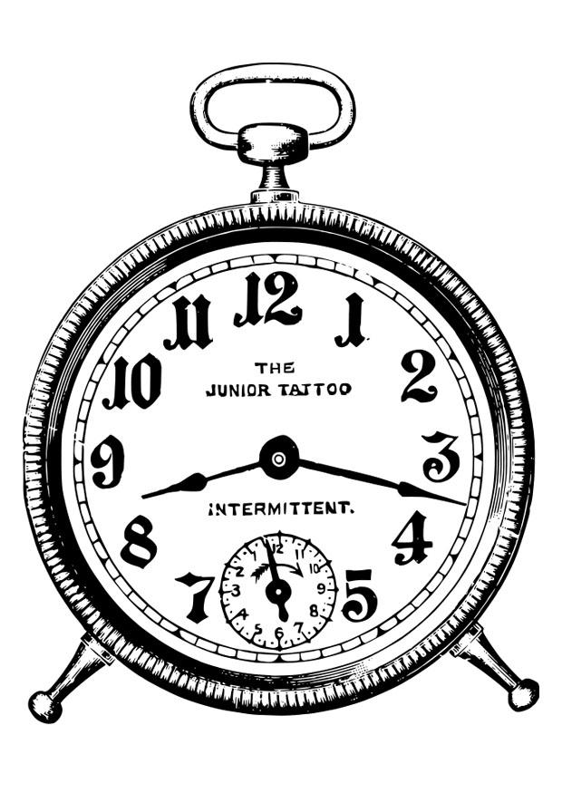 vA¤ckarklocka Målarbild vA¤ckarklocka