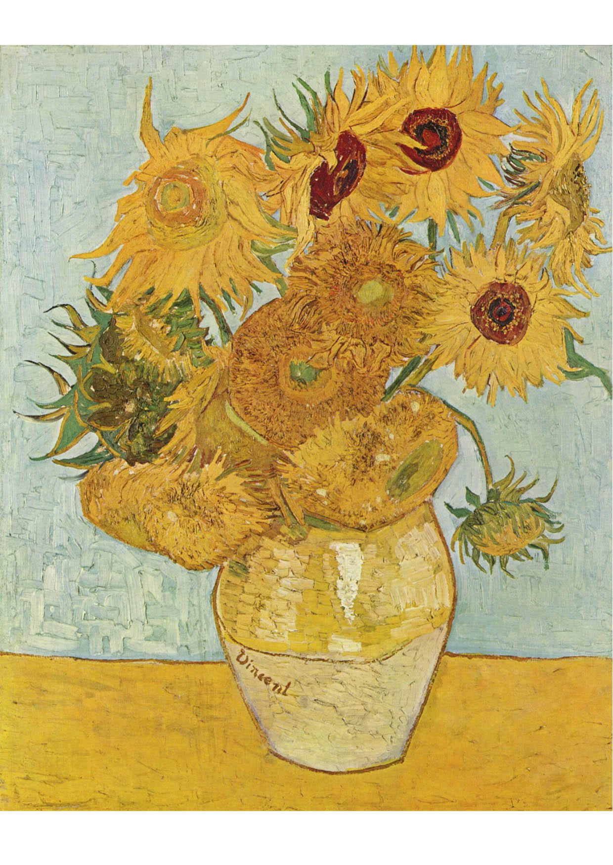 bild vincent van gogh - solrosor