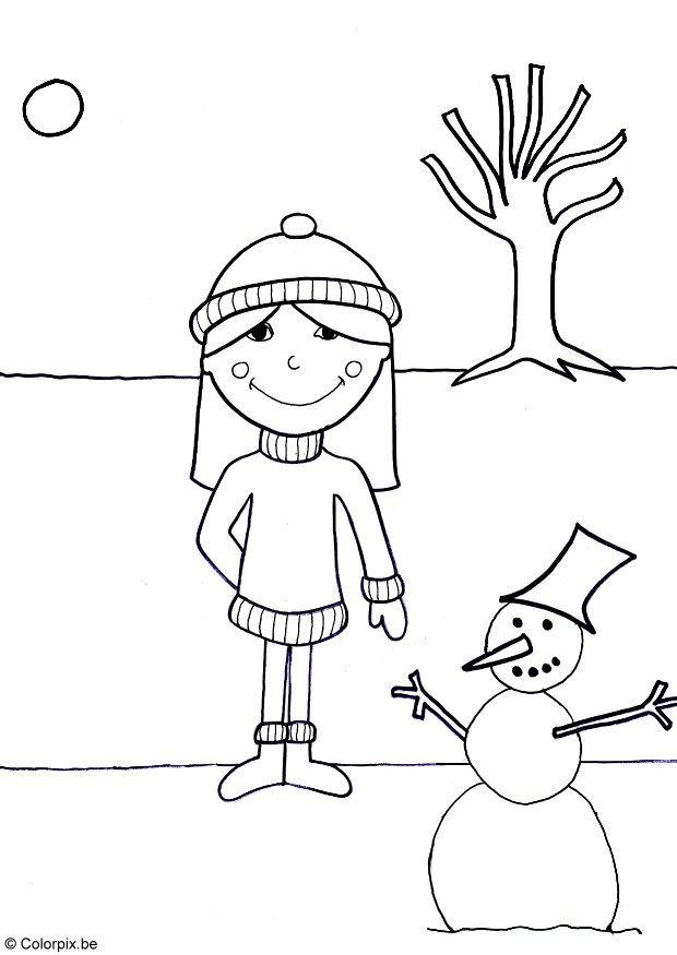Målarbild vinter