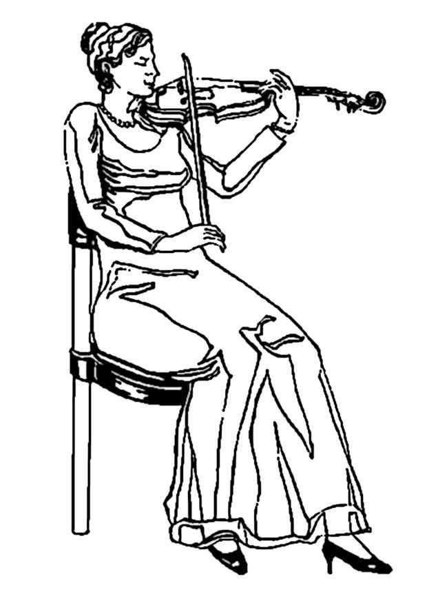 violinist Målarbild violinist