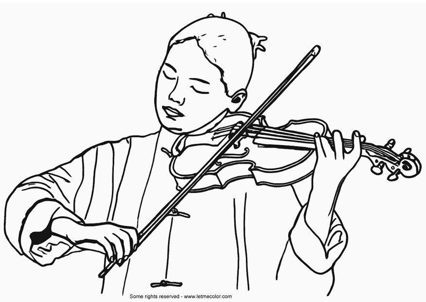violinist Målarbild violinist