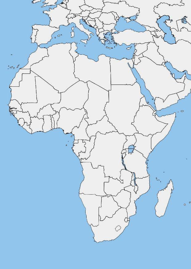 bild vit karta A¶ver afrika
