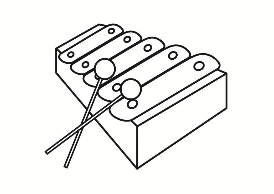 xylofon Målarbild xylofon