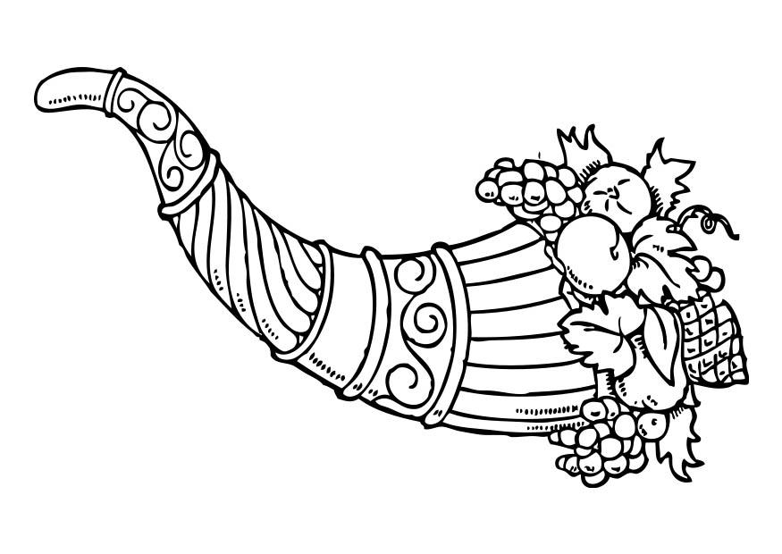 ymnighetshorn Målarbild ymnighetshorn