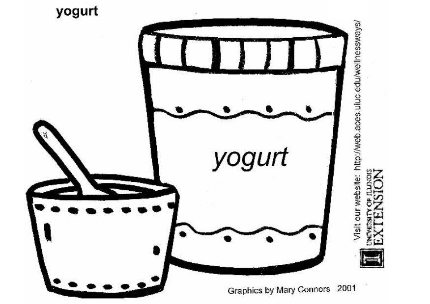 yoghurt Målarbild yoghurt