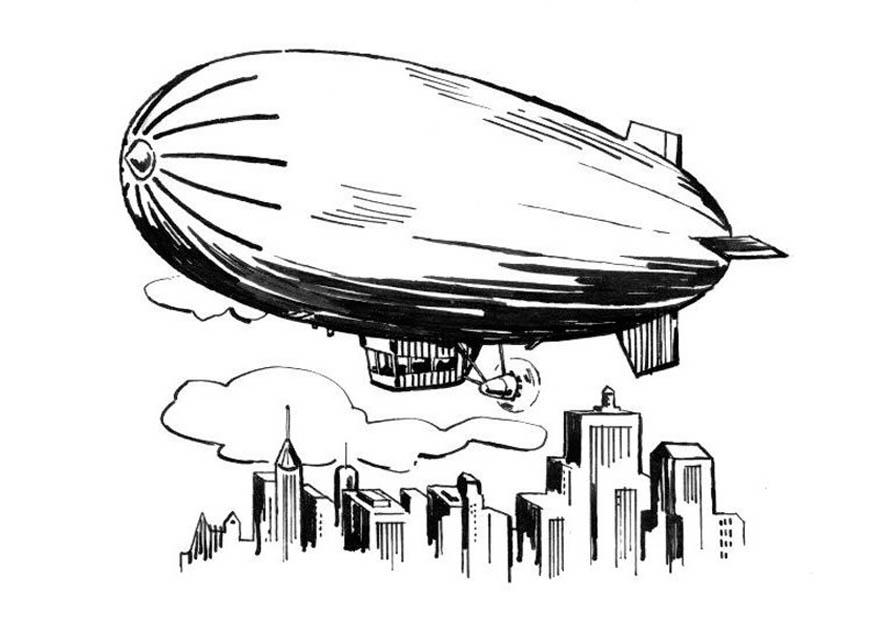 zeppelinare Målarbild zeppelinare