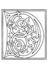 malarbild 01a. alfabet D