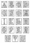 F�rgl�ggningsbilder 01a. alfabet från slutet av 1400-talet