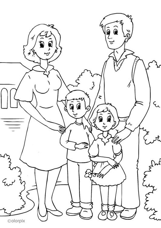 Målarbild 1. familj