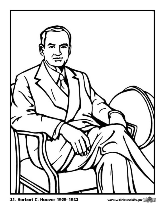 Målarbild 31 Herbert C. Hoover