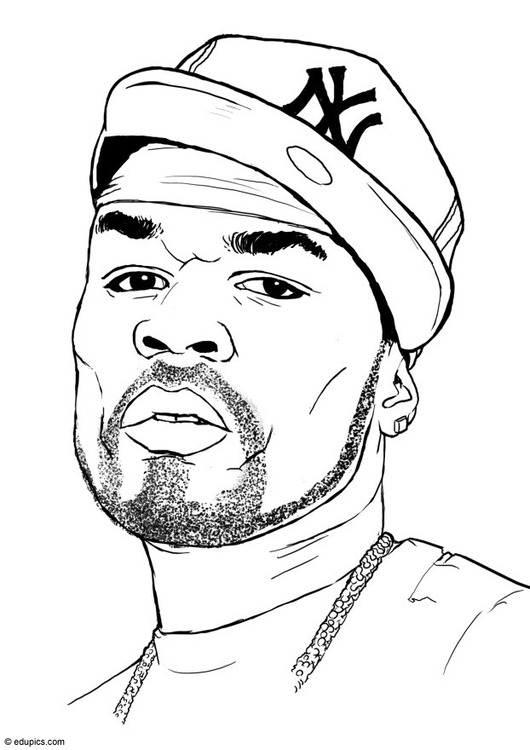 Målarbild 50 Cent