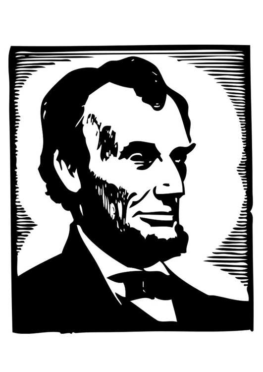 Målarbild Abraham Lincoln