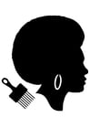 F�rgl�ggningsbilder afrikansk frisyr för kvinnor