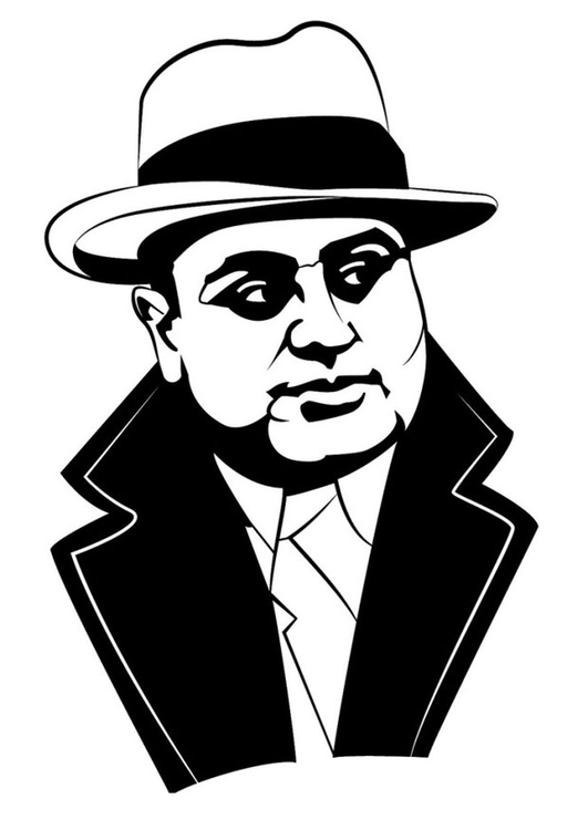 Målarbild Al Capone