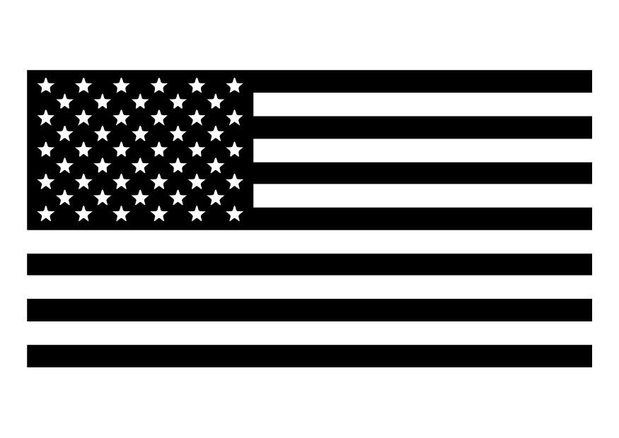 Målarbild amerikansk flagga