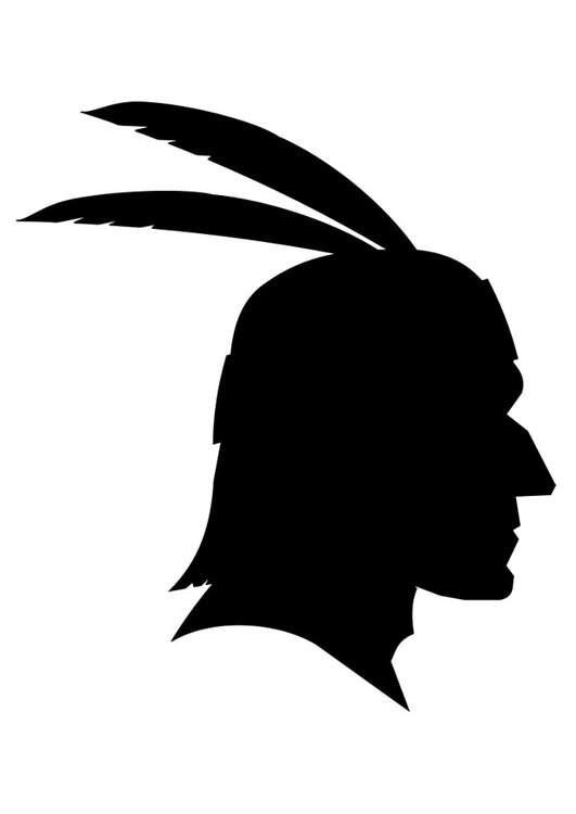 Målarbild amerikansk indian