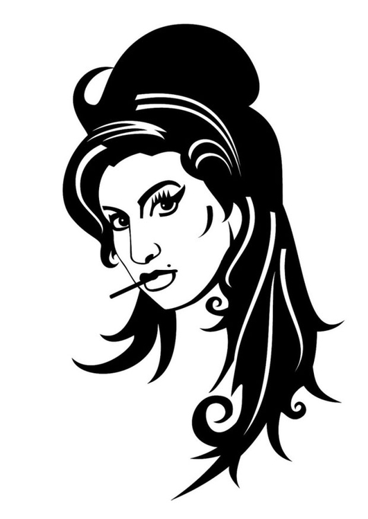 Målarbild Amy Winehouse
