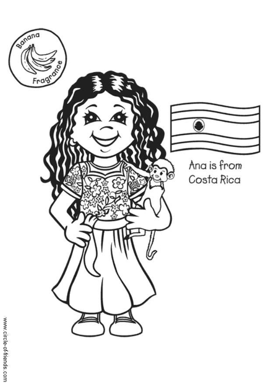 Målarbild Ana frÃ¥n Costa Rica