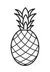 Målarbild ananas