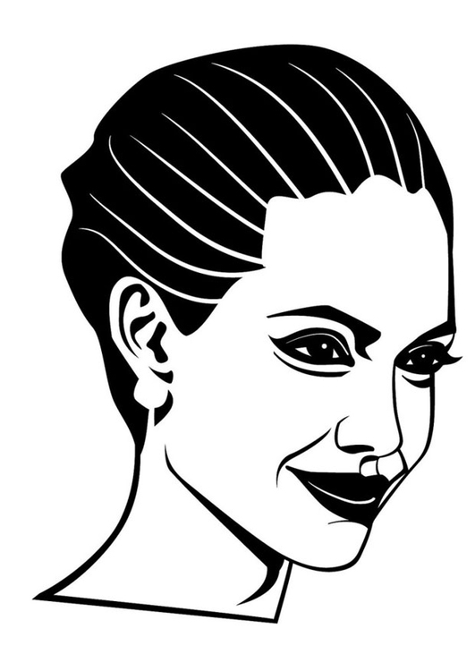 Målarbild Angelina Jolie