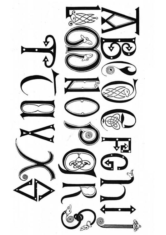 anglosaxiskt alfabet 700 och 800-talet