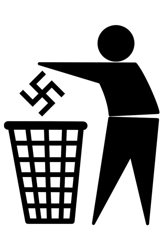 Målarbild antifascism-logo