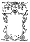 F�rgl�ggningsbilder art nouveau ram