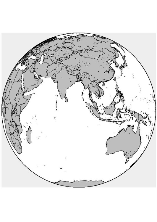 Målarbild Asien