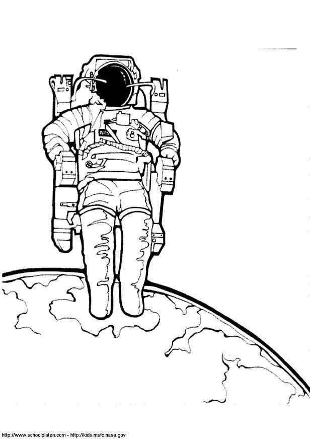 Målarbild astronaut