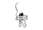 F�rgl�ggningsbilder astronaut