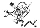 Målarbild astronaut