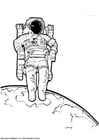 F�rgl�ggningsbilder astronaut