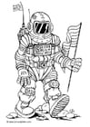 F�rgl�ggningsbilder astronaut