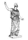Målarbild Athena