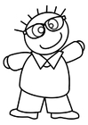malarbild att le