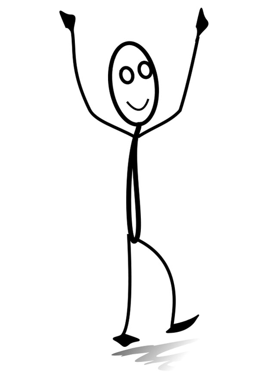 Målarbild att trÃ¤na gymnastik