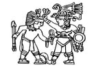 F�rgl�ggningsbilder aztekiska muralmålningar