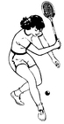 malarbild badminton