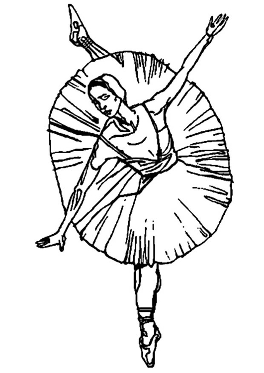 Målarbild ballerina