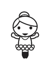 malarbild ballerina