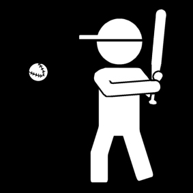 Målarbild baseball