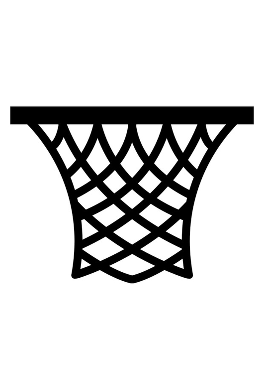 Målarbild basket